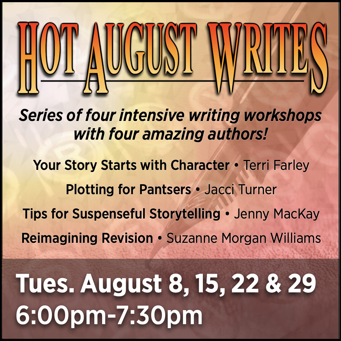 Hot August Writes