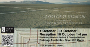 Layers of Reiteration show postcard