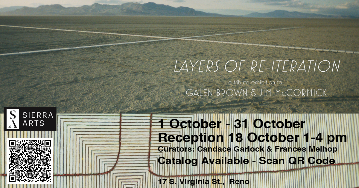 Layers of Reiteration show postcard